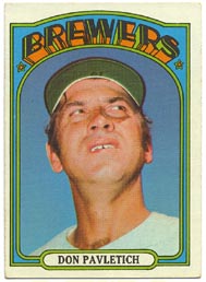 1972 Topps Baseball Cards      359     Don Pavletich